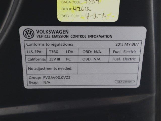 2015 Volkswagen e-Golf WVWPP7AUXFW905775