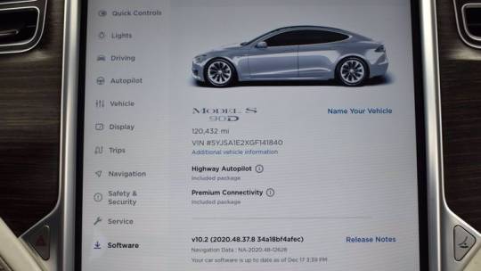 2016 Tesla Model S 5YJSA1E2XGF141840