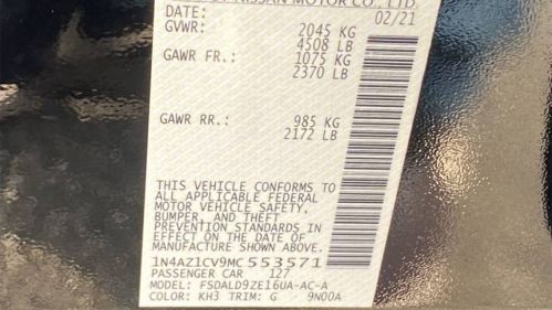 2021 Nissan LEAF 1N4AZ1CV9MC553571