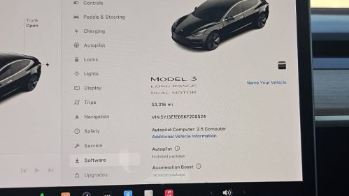 2019 Tesla Model 3 5YJ3E1EB5KF208524