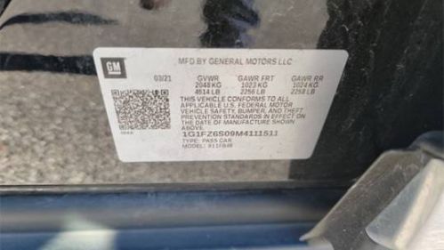 2021 Chevrolet Bolt 1G1FZ6S09M4111511