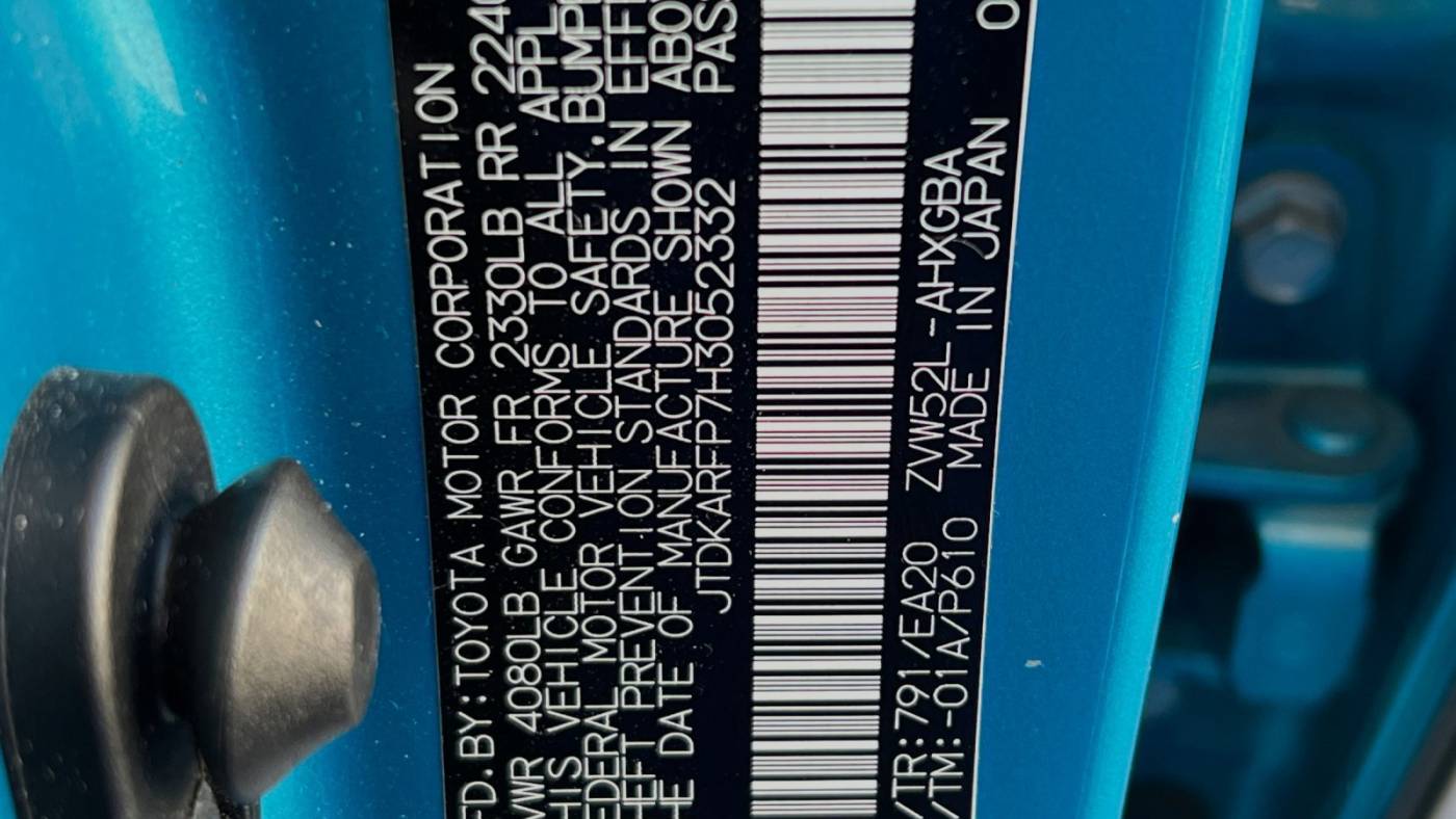 2017 Toyota Prius Prime JTDKARFP7H3052332