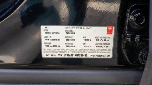 2017 Tesla Model S 5YJSA1E1XHF202466