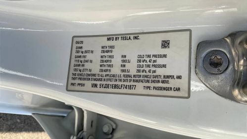 2020 Tesla Model 3 5YJ3E1EB5LF741877