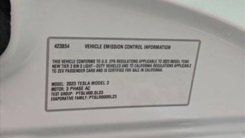 2023 Tesla Model 3 5YJ3E1EC5PF423854