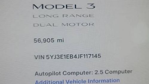 2018 Tesla Model 3 5YJ3E1EB4JF117145