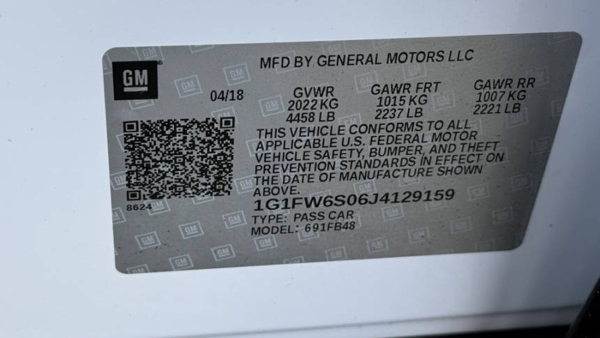 2018 Chevrolet Bolt 1G1FW6S06J4129159