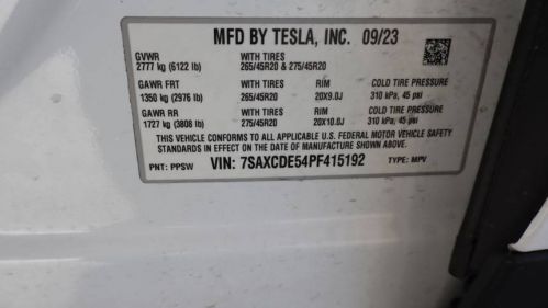 2023 Tesla Model X 7SAXCDE54PF415192