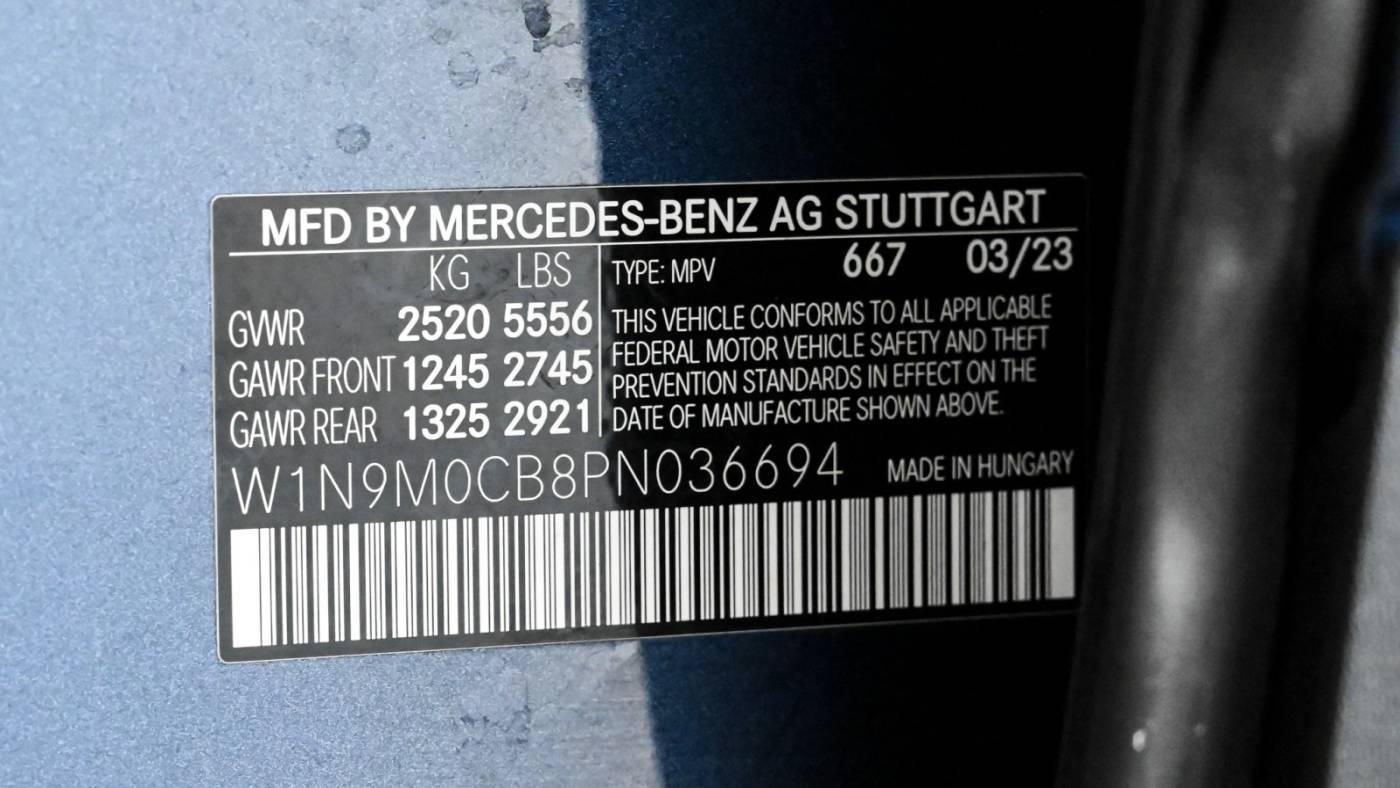 2023 Mercedes EQB W1N9M0CB8PN036694