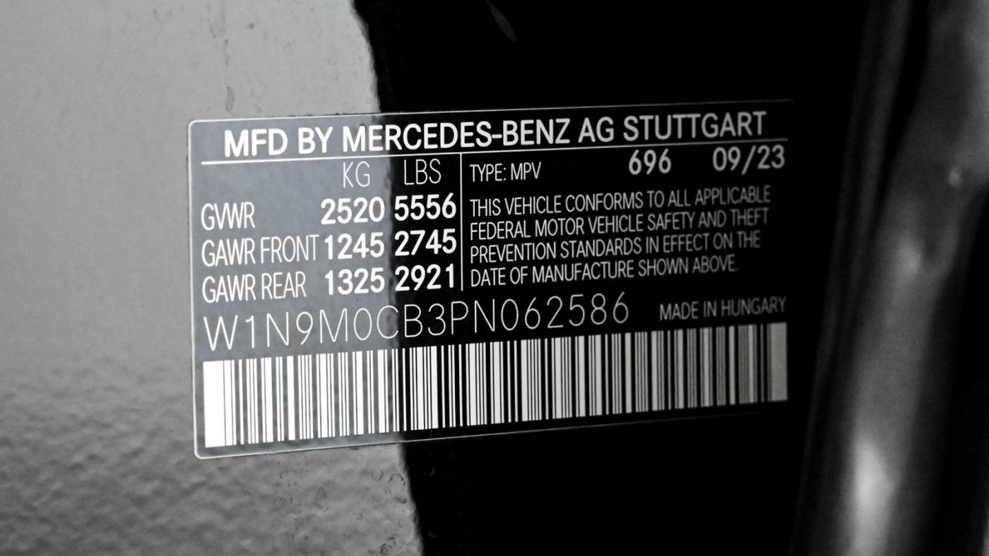 2023 Mercedes EQB W1N9M0CB3PN062586