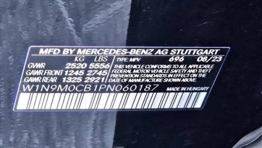 2023 Mercedes EQB W1N9M0CB1PN060187