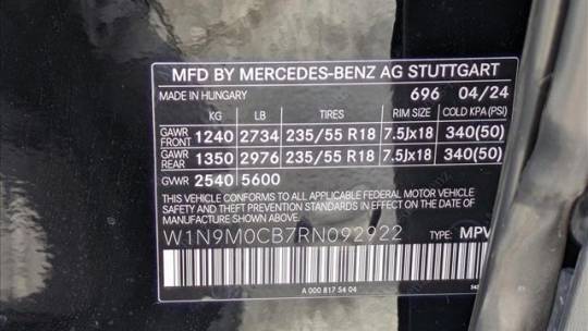 2024 Mercedes EQB W1N9M0CB7RN092922