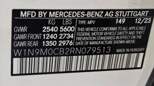 2024 Mercedes EQB W1N9M0CB2RN079513