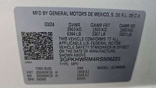 2024 Honda Prologue 3GPKHWRM4RS506221