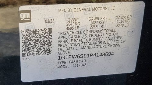 2023 Chevrolet Bolt 1G1FW6S01P4148694