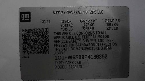 2023 Chevrolet Bolt 1G1FW6S09P4186352