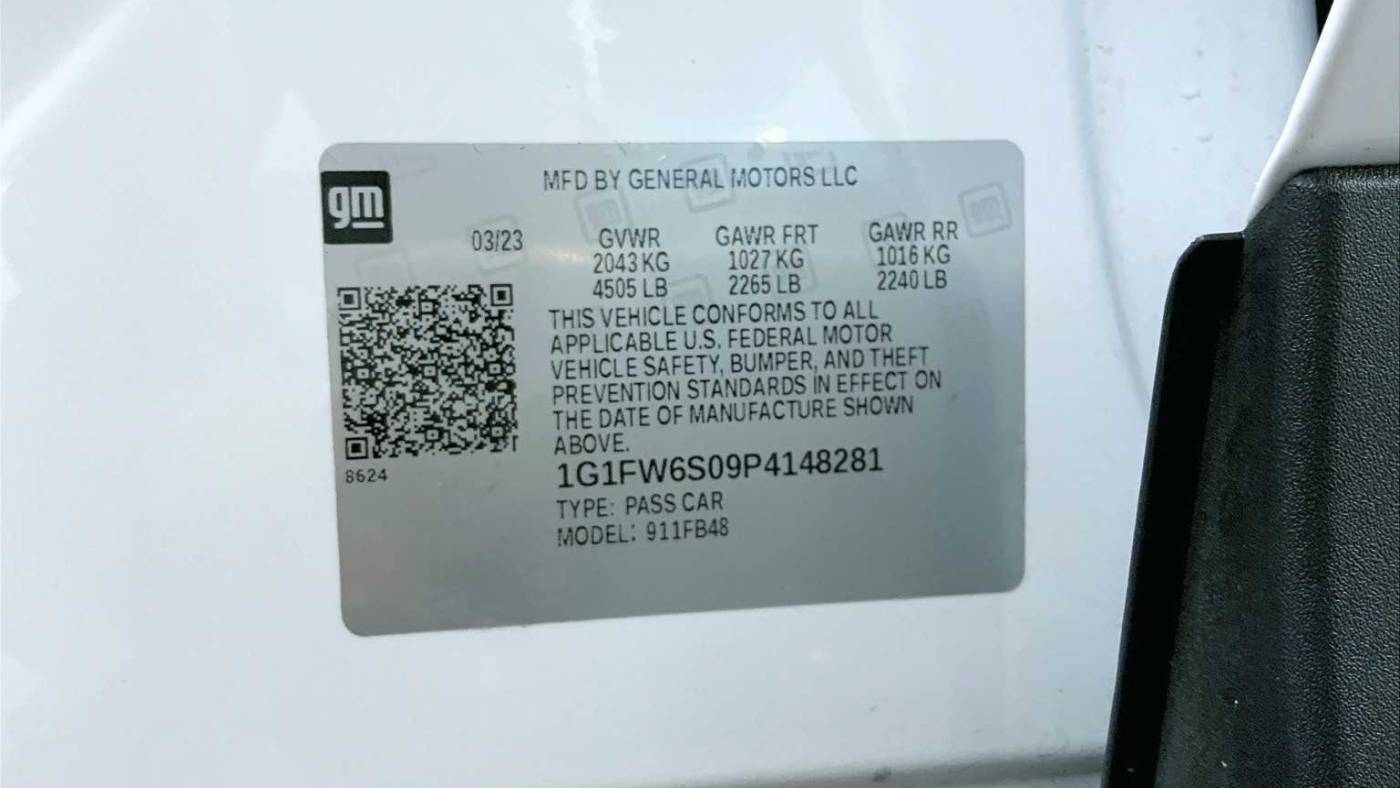 2023 Chevrolet Bolt 1G1FW6S09P4148281