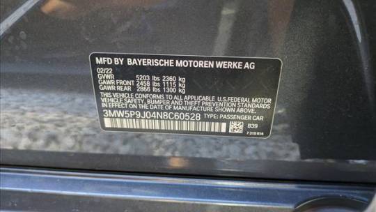 2022 BMW 3 Series 3MW5P9J04N8C60528