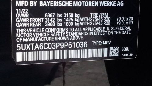 2023 BMW X5 5UXTA6C03P9P61036