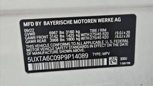 2023 BMW X5 5UXTA6C09P9P14089