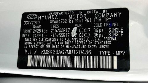 2021 Hyundai Kona Electric KM8K23AG7MU120436