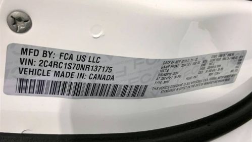 2022 Chrysler Pacifica 2C4RC1S70NR137175