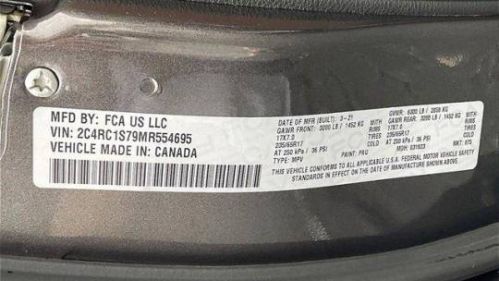 2021 Chrysler Pacifica 2C4RC1S79MR554695