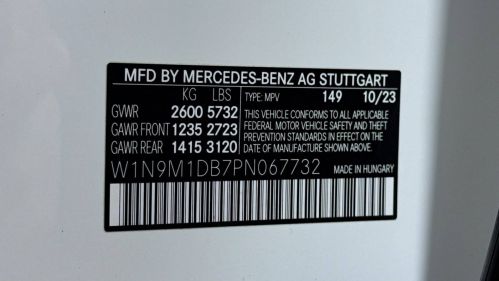 2023 Mercedes EQB W1N9M1DB7PN067732