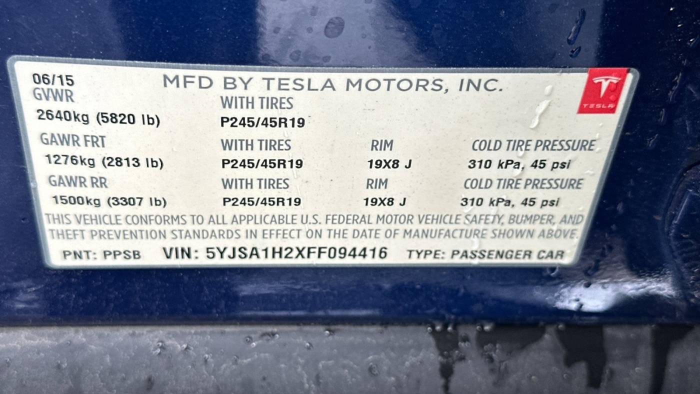 2015 Tesla Model S 5YJSA1H2XFF094416