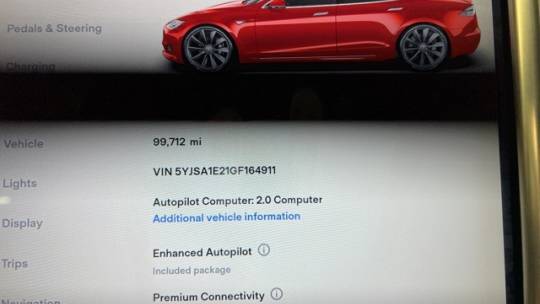 2016 Tesla Model S 5YJSA1E21GF164911