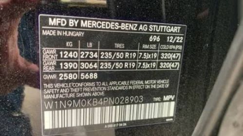 2023 Mercedes EQB W1N9M0KB4PN028903