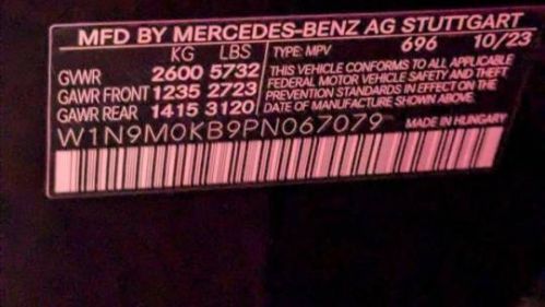 2023 Mercedes EQB W1N9M0KB9PN067079