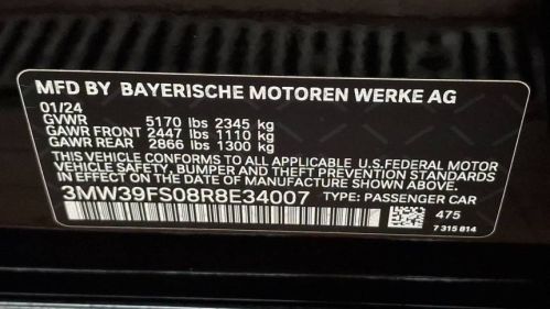 2024 BMW 3 Series 3MW39FS08R8E34007