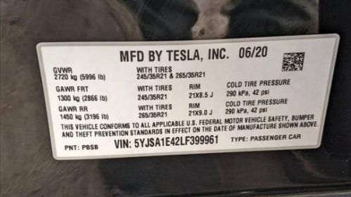 2020 Tesla Model S 5YJSA1E42LF399961