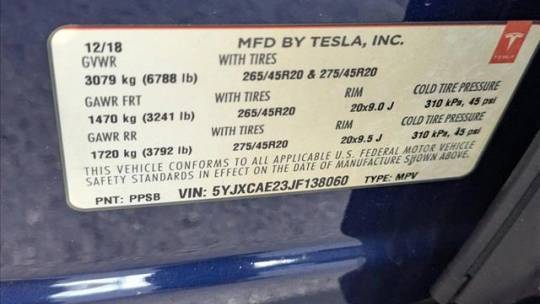 2018 Tesla Model X 5YJXCAE23JF138060