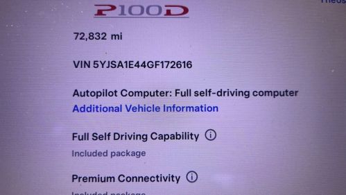 2016 Tesla Model S 5YJSA1E44GF172616