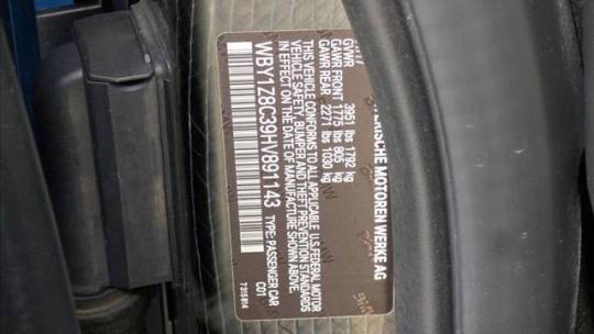 2017 BMW i3 WBY1Z8C39HV891143