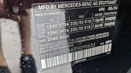 2024 Mercedes EQB W1N9M0CB4RN095633