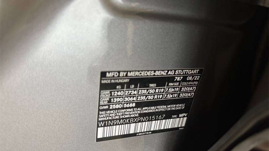 2023 Mercedes EQB W1N9M0KBXPN015167