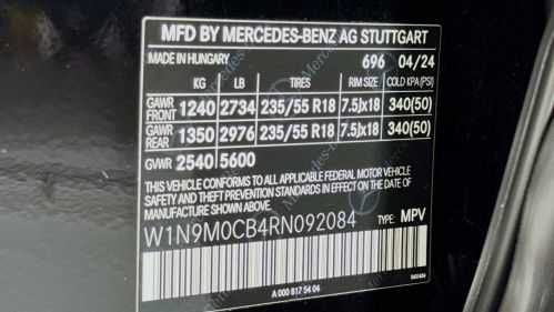 2024 Mercedes EQB W1N9M0CB4RN092084