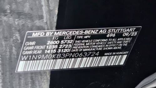 2023 Mercedes EQB W1N9M0KB3PN063724