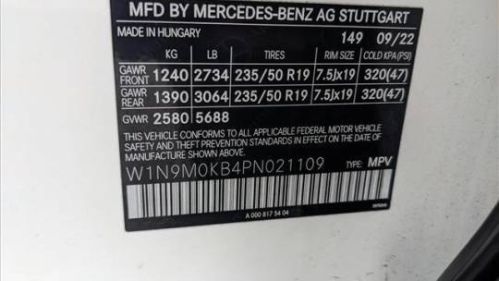 2023 Mercedes EQB W1N9M0KB4PN021109