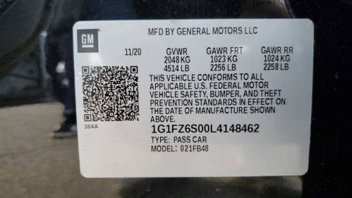 2020 Chevrolet Bolt 1G1FZ6S00L4148462