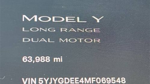 2021 Tesla Model Y 5YJYGDEE4MF069548