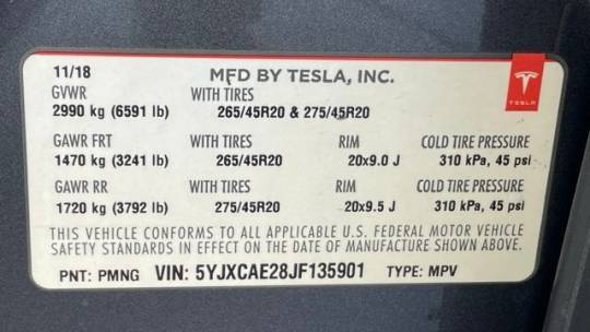 2018 Tesla Model X 5YJXCAE28JF135901