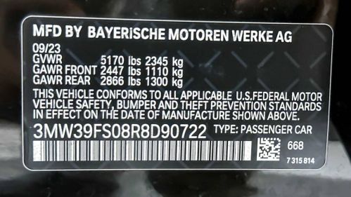 2024 BMW 3 Series 3MW39FS08R8D90722