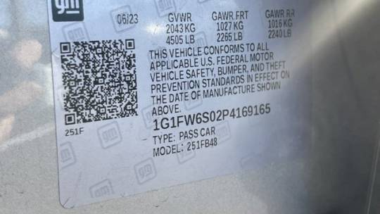 2023 Chevrolet Bolt 1G1FW6S02P4169165