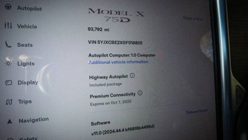 2016 Tesla Model X 5YJXCBE2XGF018805