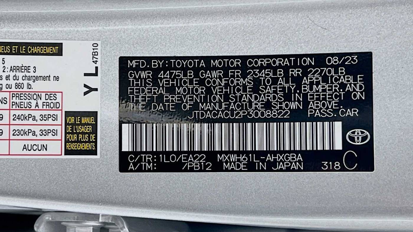 2023 Toyota Prius Prime JTDACACU2P3008822