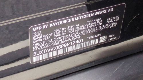 2023 BMW X5 5UXTA6C08P9P12401